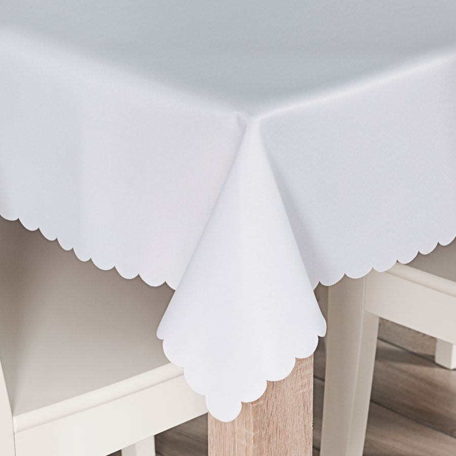 Obrus Lara wodoodporny 140x220cm kol biały - obrazek 2