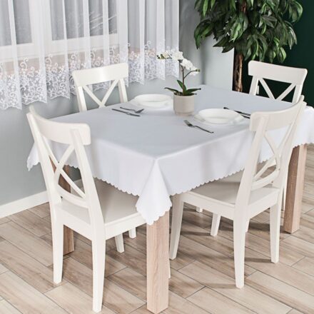 Obrus Lara wodoodporny 110x160cm kol biały