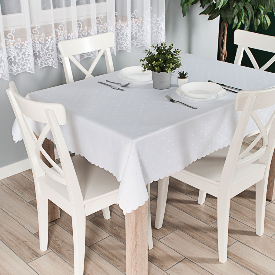 Aniela Bieżnik wodoodporny 90x160cm kol biały