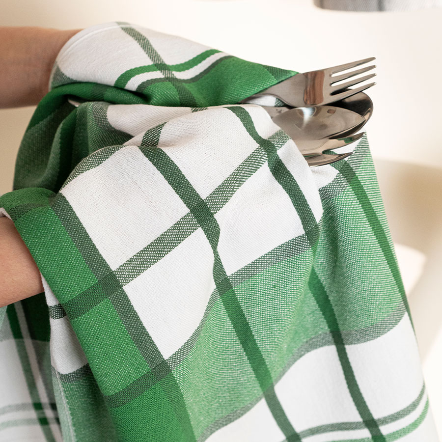 Ścierka KRATI kuchenna 50×70 cm kol zielony - obrazek 3