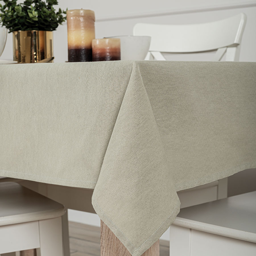 Obrus Natura wodoodporny 120x160cm kol jasny szarozielony - obrazek 2