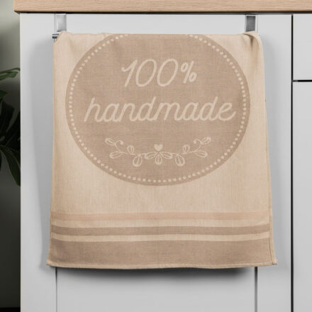 Ścierka HANDMADE kuchenna 50×70 cm kol beżowy