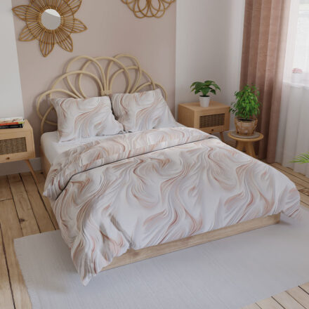 Komplet pościeli CALM z bawełny satynowej 160x200cm