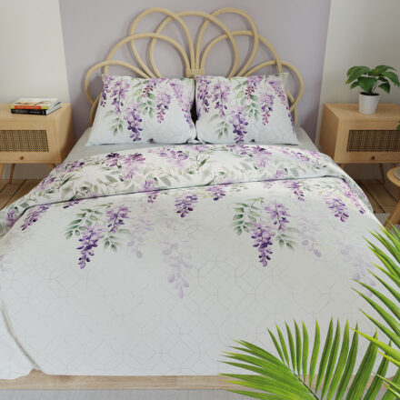 Komplet pościeli LAVANYA z bawełny satynowej 160x200cm