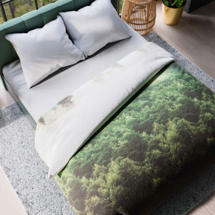 Komplet pościeli FOREST z bawełny satynowej 160x200cm