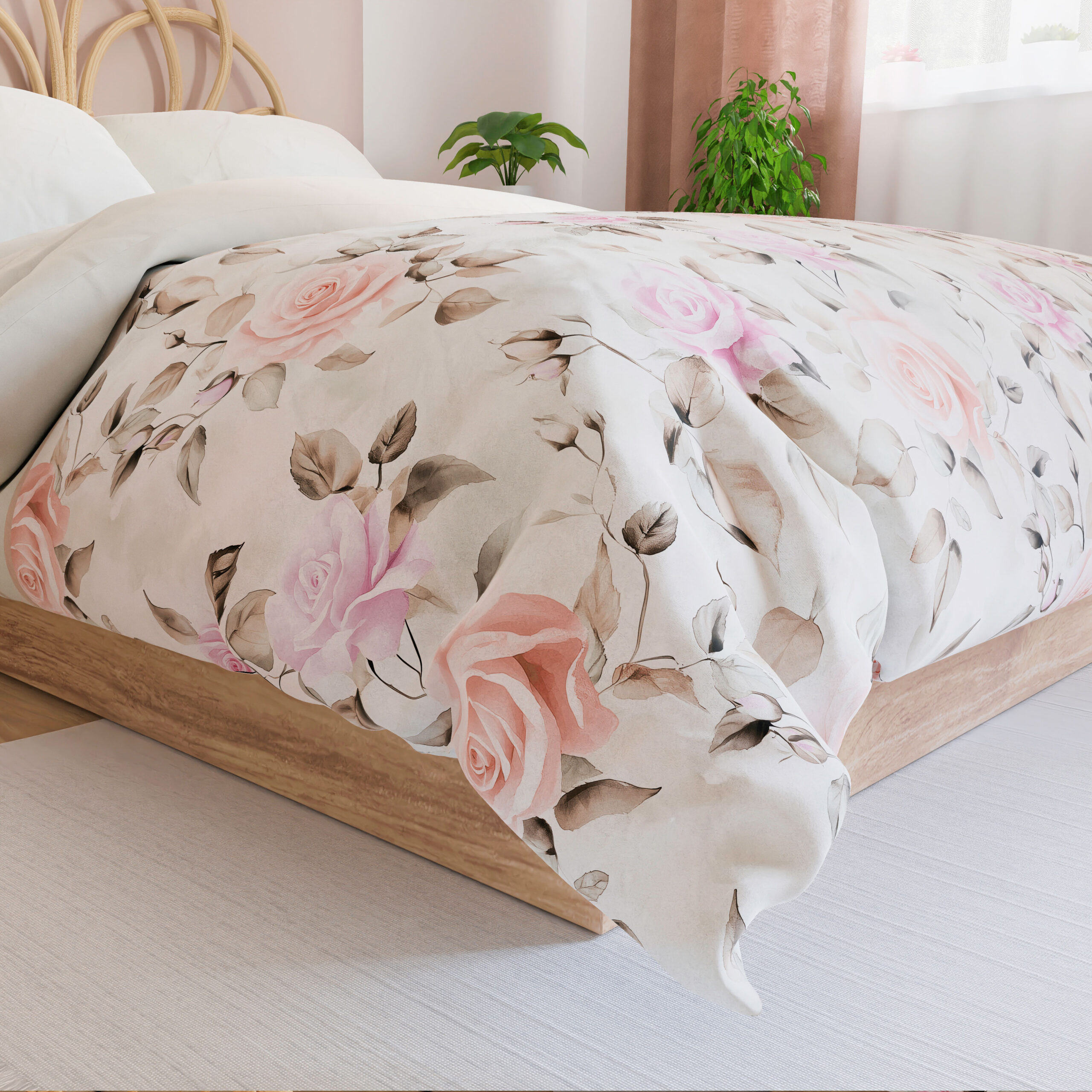 Komplet pościeli ROSALINA z bawełny satynowej 220x200cm - obrazek 3