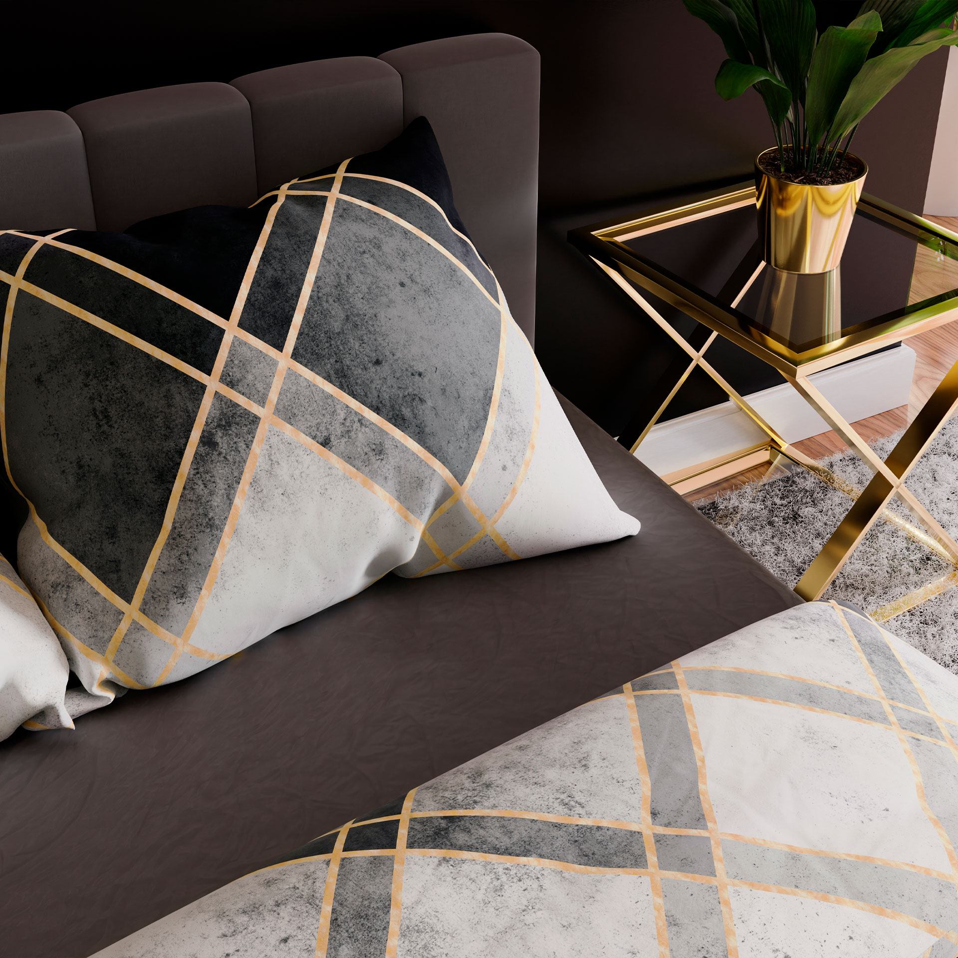 Komplet pościeli CINDERA z bawełny satynowej 220x200cm - obrazek 2