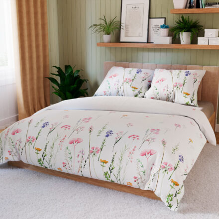 Komplet pościeli ZALURA z bawełny satynowej 160x200cm