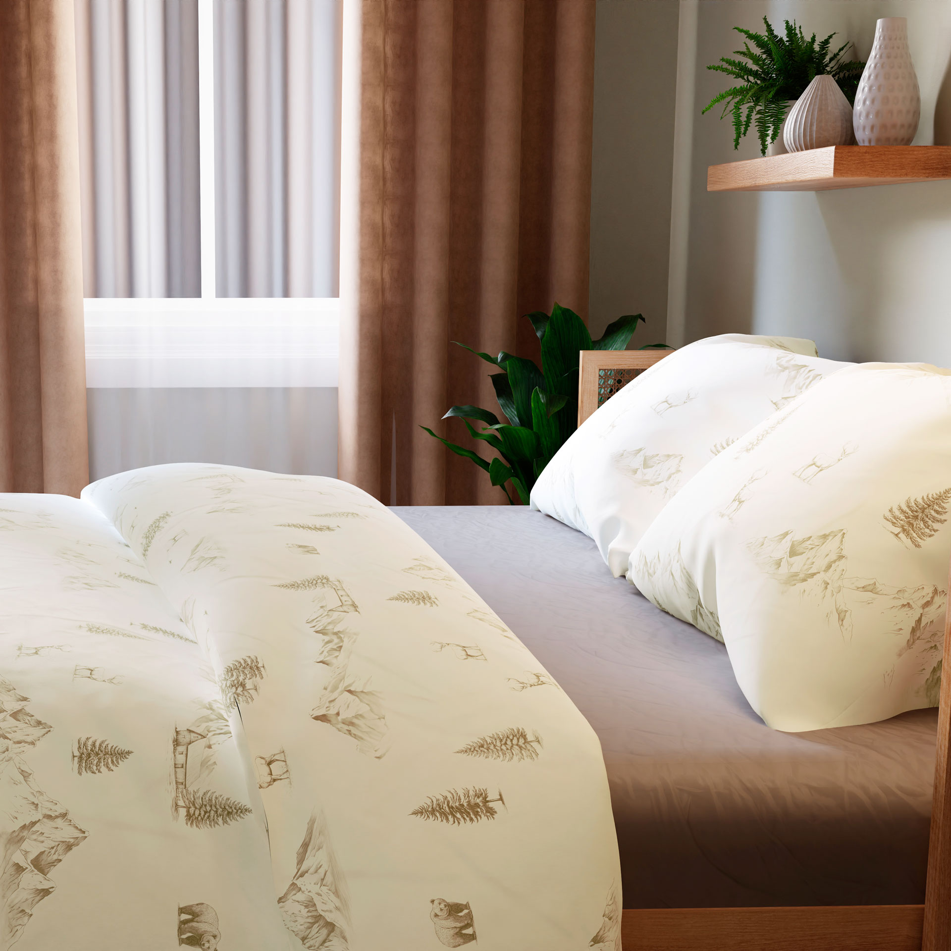 Komplet pościeli MOKOSZ z bawełny satynowej 220x200cm - obrazek 2