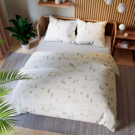 Komplet pościeli MOKOSZ z bawełny satynowej 220x200cm