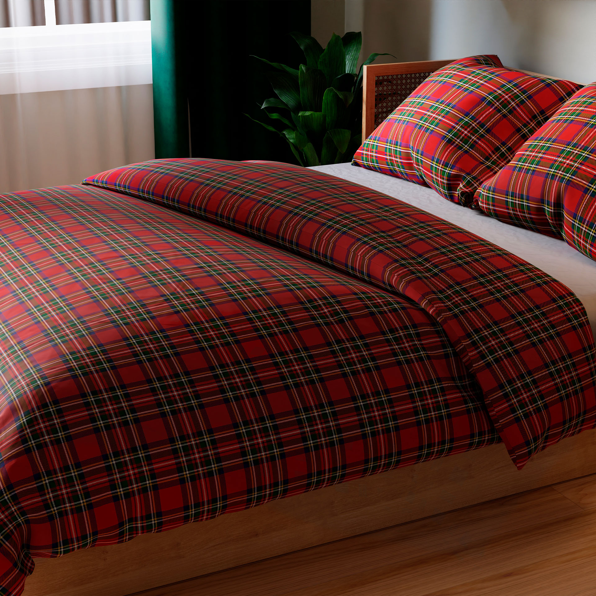 Komplet pościeli SZKOTI z bawełny satynowej 220x200cm - obrazek 2