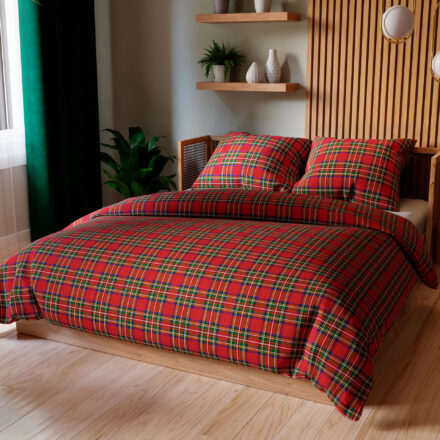 Komplet pościeli SZKOTI z bawełny satynowej 160x200cm