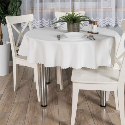 Obrus Alisa wodoodporny 160cm kol kremowy