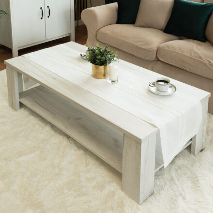 Sevilla Bieżnik z gipiurą 35x140cm kol biały