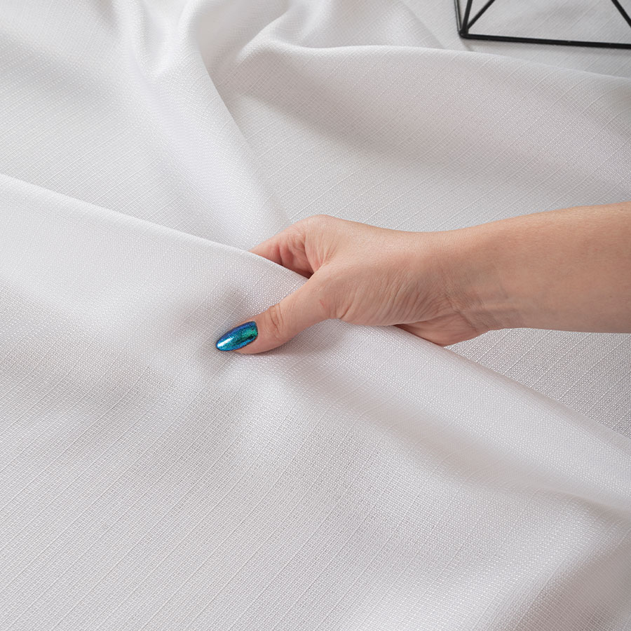 Obrus Aruba wodoodporny 120x160cm kol biały - obrazek 4