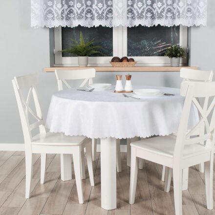 Obrus Pela wodoodporny 130cm kol biały