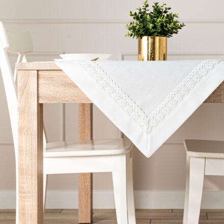 Modena Serweta z gipiurą 85x85cm kol biały