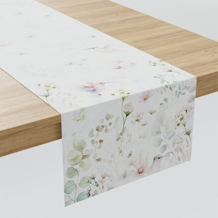 Polina Bieżnik milas obszyty listwą 38x160cm kol różowy