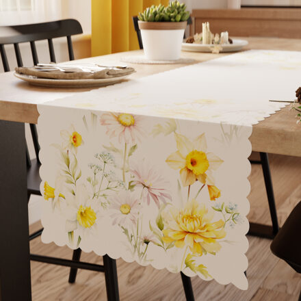 Wiosenna polana Bieżnik wodoodporny 38x140cm kol żółty