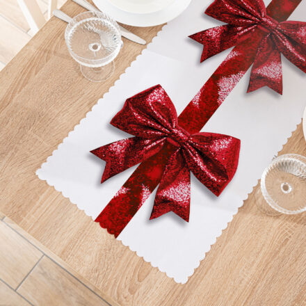 Brokatowa kokarda Bieżnik wodoodporny 38x160cm