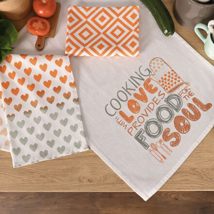 Komplet ścierek kuchennych LOVE FOR SOUL 40x60cm