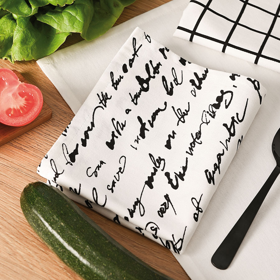 Komplet ścierek kuchennych GOOD FOOD GOOD MOOD 40x60cm - obrazek 2