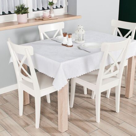 Obrus Pela wodoodporny 110x160cm kol biały