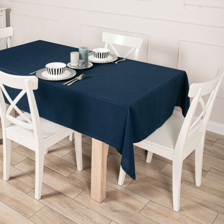 Obrus Aruba wodoodporny 120x160cm kol granatowy
