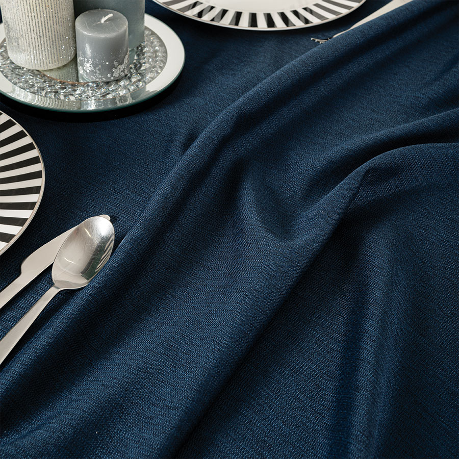 Obrus Aruba wodoodporny 140x220cm kol granatowy - obrazek 3