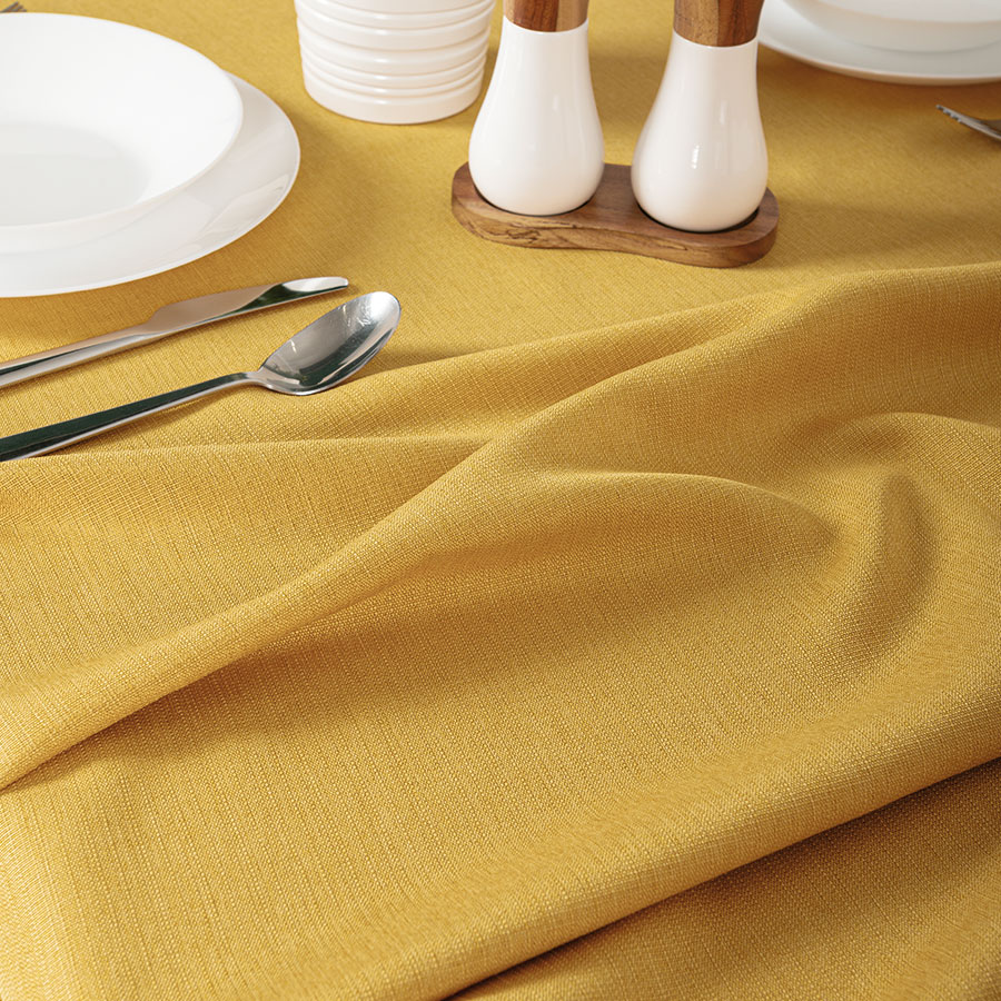 Obrus Aruba wodoodporny 140x220cm kol musztardowy - obrazek 3