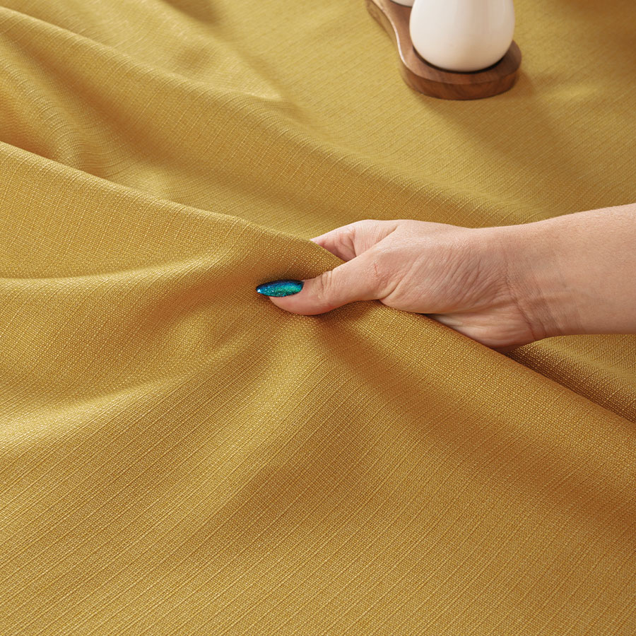 Obrus Aruba wodoodporny 140x220cm kol musztardowy - obrazek 4