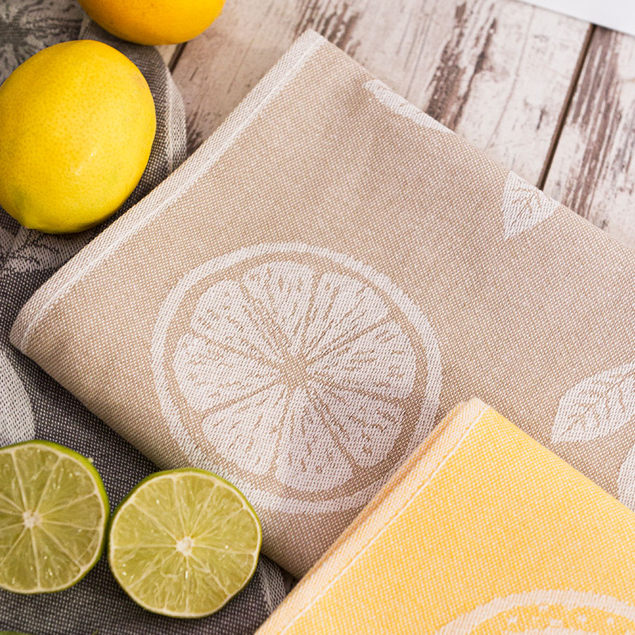 Ścierka CYTRYNKA kuchenna 50×70 cm kol beżowy - obrazek 3