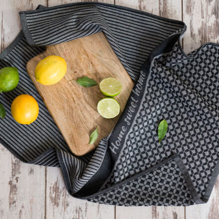 Ścierka SWEET HOME kuchenna 50×70 cm kol czarny