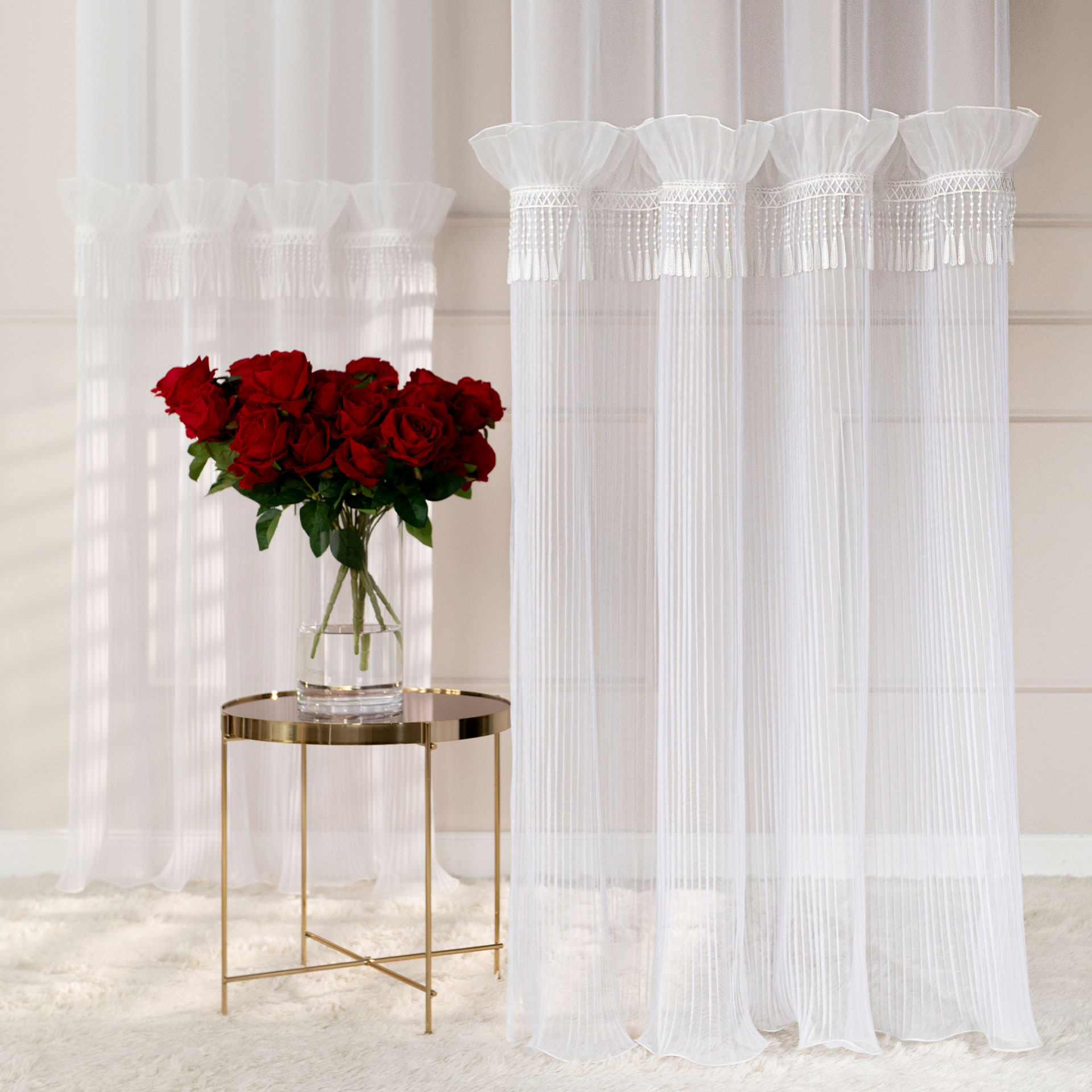 Egret firana gotowa na przelotkach 140x250cm - obrazek 2